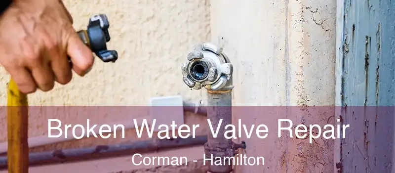 Broken Water Valve Repair Corman - Hamilton